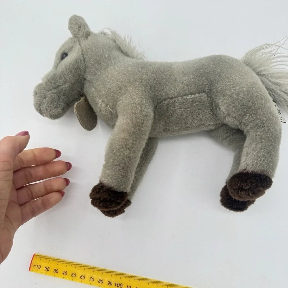 Russ Berrie‎ Yomiko Classics Stallion Horse Plush Gray White Mane Stuffed Animal